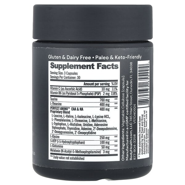 Alternative view of BodyHealth, Sleep, Enhanced with Perfect Amino™, 90 Capsules