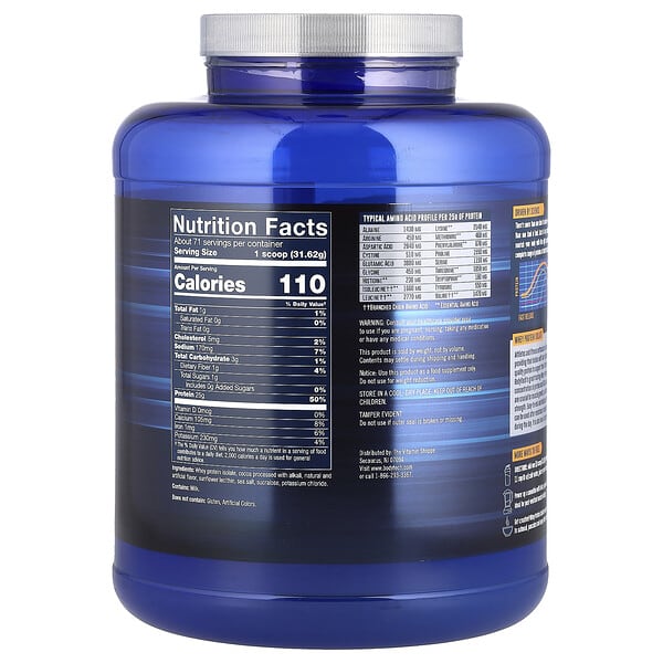 Alternative view of BodyTech, Whey Protein Isolate, Rich Chocolate, 5 lbs (2.27 kg)