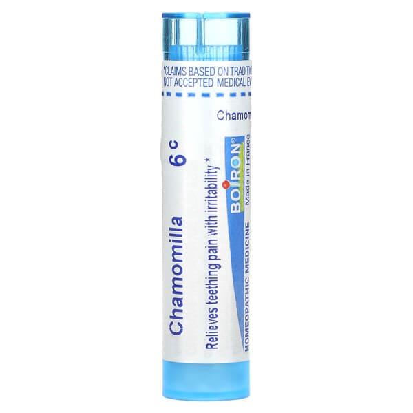 Boiron, Chamomilla, 6C, Teething & Irritability, Approx 80 Pellets 2 Boiron, Chamomilla, 6C, Teething & Irritability, Approx 80 Pellets