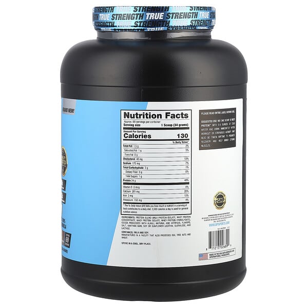 BPI Sports, Best Protein, Advanced 100% Protein Formula, Chocolate Brownie, 5.1 lbs (2,329 g) 2 BPI Sports, Best Protein, Advanced 100% Protein Formula, Chocolate Brownie, 5.1 lbs (2,329 g) - Ảnh 2