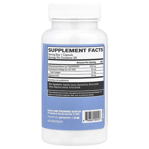 Alternative view of BPN, Strong Joints, Joint Support Formula, 30 Capsules
