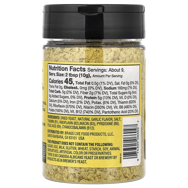 Alternative view of Bragg, Nutritional Yeast, Roasted Garlic, 3 oz (85 g)