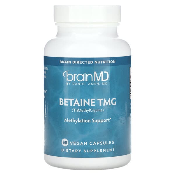 BrainMD, Betaine TMG, 60 Vegan Capsules (500 mg per Capsules)