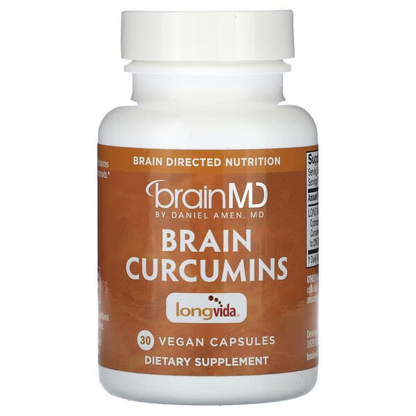 BrainMD, Brain Curcumins, 30 Vegan Capsules (400 mg per Capsule)