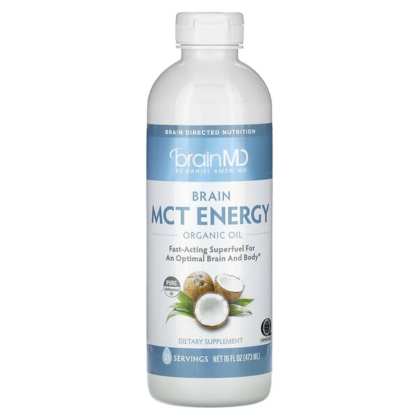BrainMD, Brain MCT Energy Organic Oil, 16 fl oz (473 ml)
