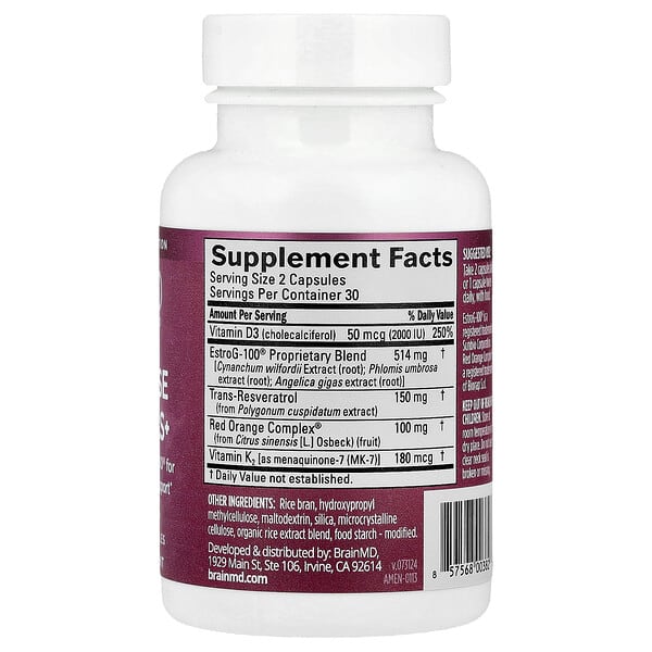 Alternative view of BrainMD, Menopause Essentials+ , 60 Vegetarian Capsules