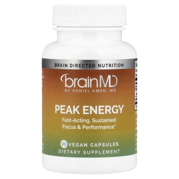 BrainMD, Peak Energy, 30 Vegan Capsules