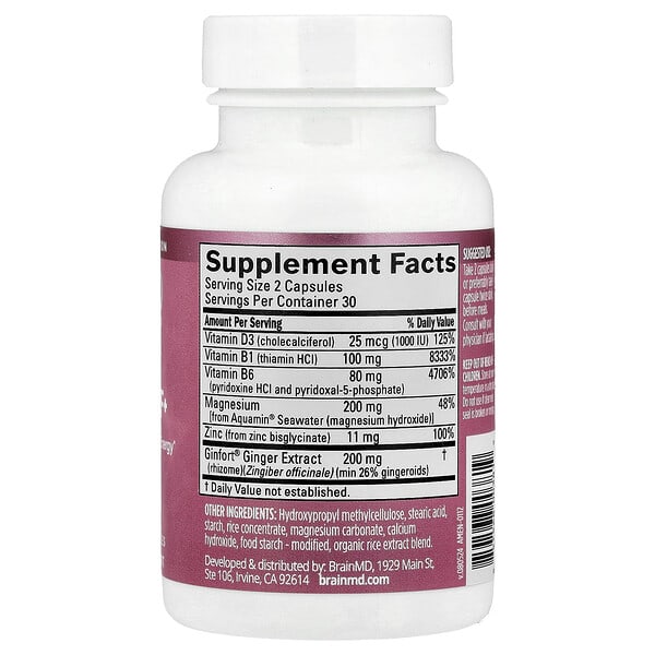 Alternative view of BrainMD, PMS Relief+, 60 Vegetarian Capsules