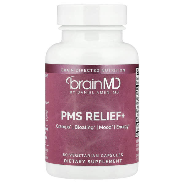 BrainMD, PMS Relief+, 60 Vegetarian Capsules