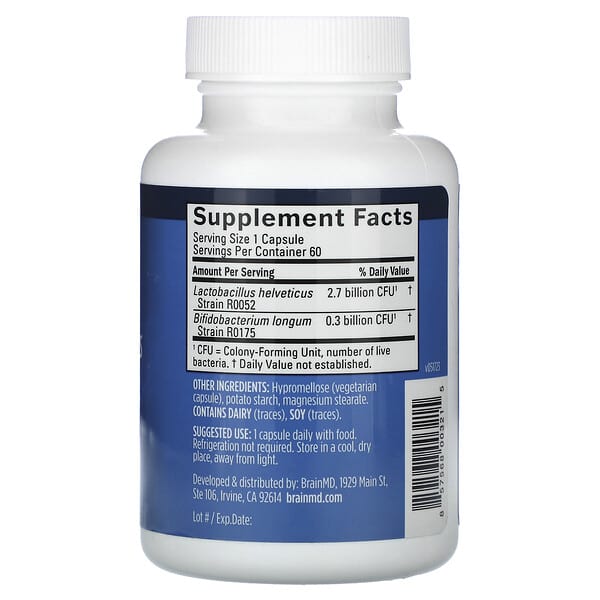 Alternative view of BrainMD, ProBrainBiotics, 60 Capsules