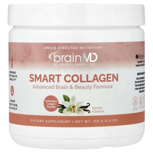 BrainMD, Smart Collagen, Vanilla Essence, 5.4 oz (153 g)
