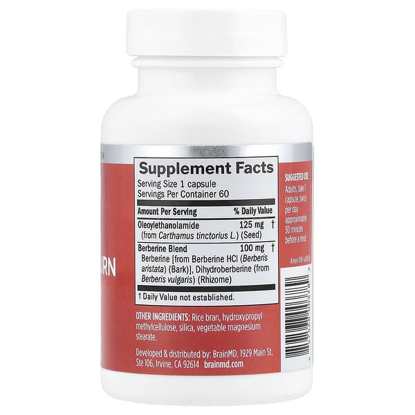 Alternative view of BrainMD, Smart Metabolic Burn, 60 Vegan Capsules