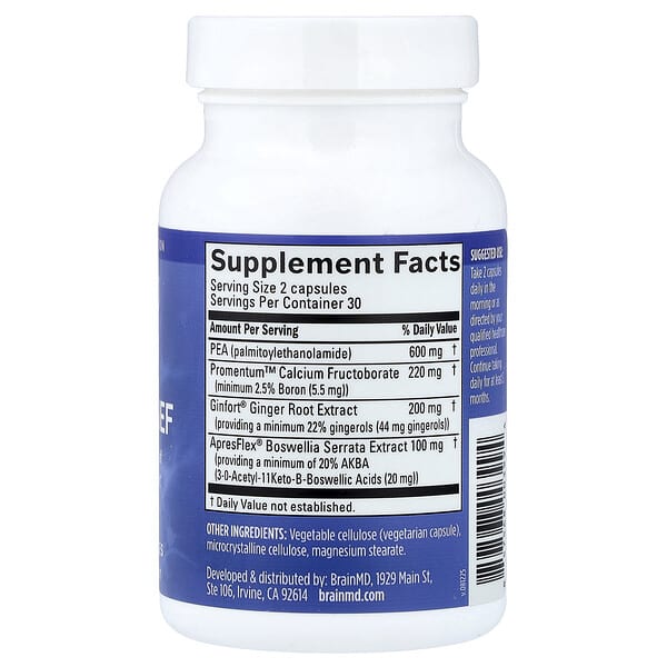 Alternative view of BrainMD, Smart Relief, 60 Vegan Capsules