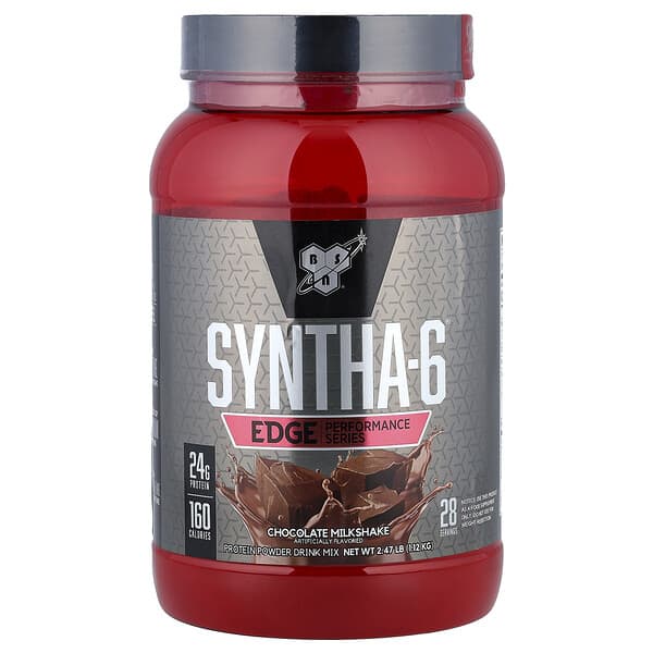 BSN, Syntha-6® Edge, Protein Powder Drink Mix, Chocolate Milkshake, 2.47 lb (1.12 kg) 3 BSN, Syntha-6® Edge, Protein Powder Drink Mix, Chocolate Milkshake, 2.47 lb (1.12 kg)