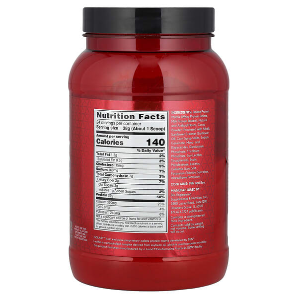 Alternative view of BSN, Syntha-6® Isolate, Protein Powder Drink Mix, Chocolate Milkshake, 2.01 lb (912 g)