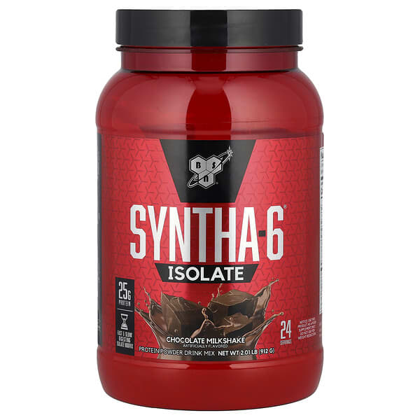 BSN, Syntha-6® Isolate, Protein Powder Drink Mix, Chocolate Milkshake, 2.01 lb (912 g)