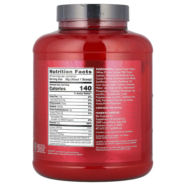 Alternative view of BSN, Syntha-6® Isolate, Protein Powder Drink Mix, Chocolate Milkshake, 4.02 lb (1.82 kg)