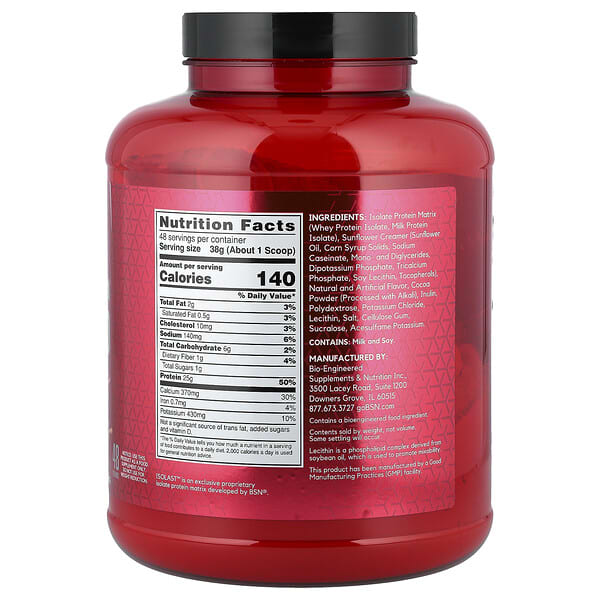 Alternative view of BSN, Syntha-6® Isolate, Protein Powder Drink Mix, Chocolate Peanut Butter, 4.02 lb (1.82 kg)