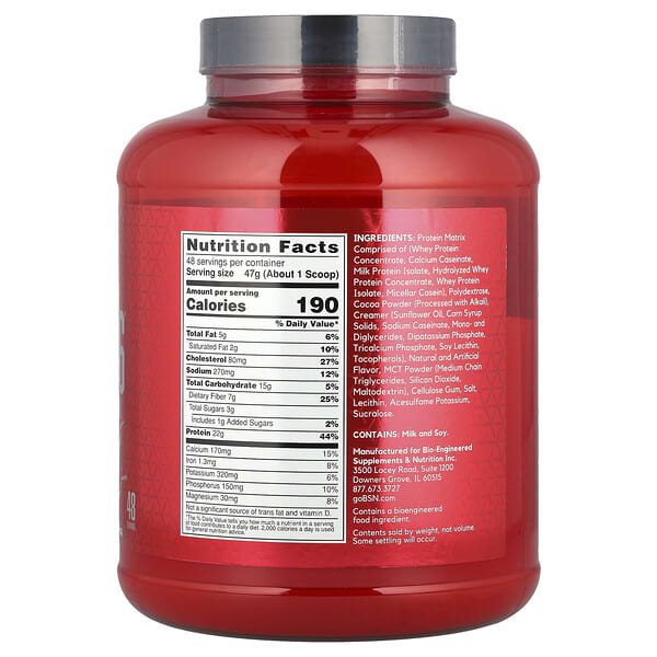 Alternative view of BSN, Syntha-6®, Ultra Premium Protein Matrix, Chocolate Cake Batter, 5 lb (2.27 kg)