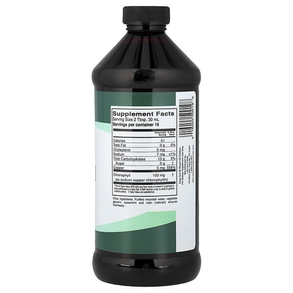 Alternative view of Buried Treasure, Liquid Chlorophyll, Spearmint, 16.54 fl oz (496 ml)