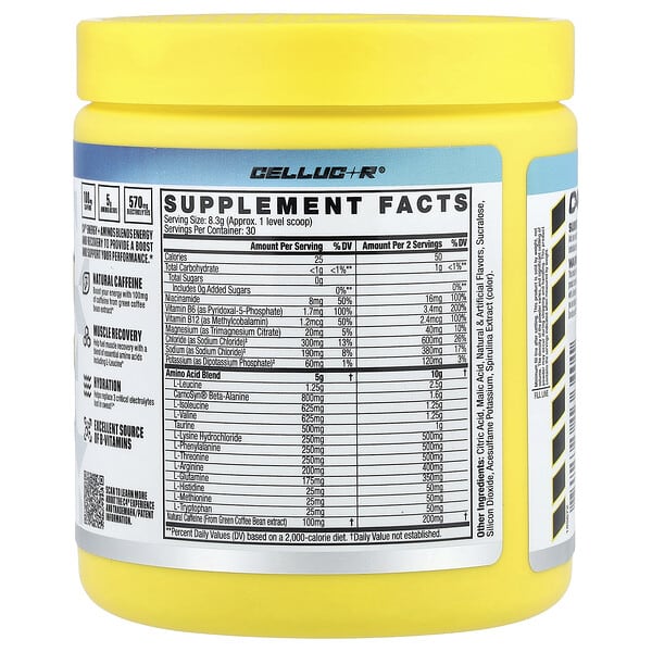 Alternative view of C4 / Cellucor, C4® Energy + Aminos, Blue Raspberry, 8.8 oz (249 g)