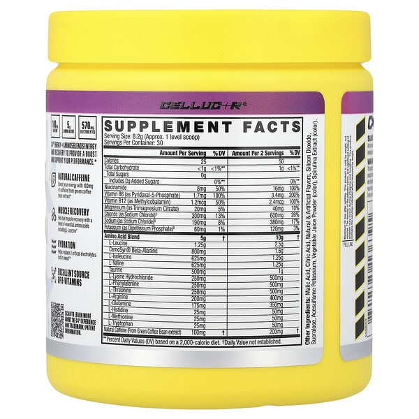 Alternative view of C4 / Cellucor, C4® Energy + Aminos, Grape, 8.7 oz (246 g)