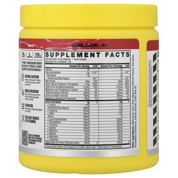 Alternative view of C4 / Cellucor, C4® Energy + Aminos, Jolly Rancher Cherry, 8.9 oz (252 g)