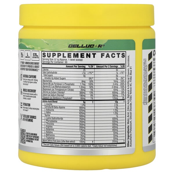 Alternative view of C4 / Cellucor, C4® Energy + Aminos, Jolly Rancher Green Apple, 8.6 oz (243 g)