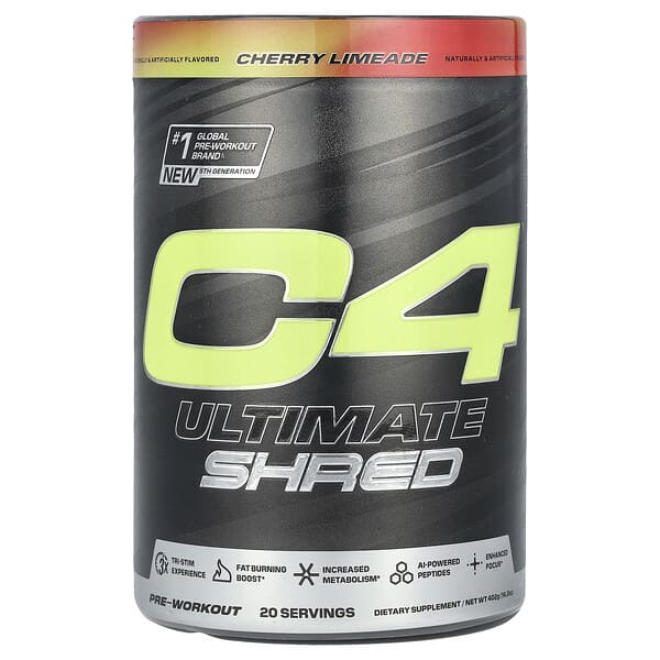 C4 / Cellucor, C4® Ultimate Shred, Pre-Workout, Cherry Limeade, 14.2 oz (402 g)