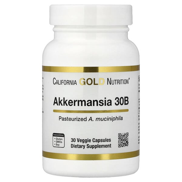 California Gold Nutrition, Akkermansia 30B, 30 Veggie Capsules (150 mg per Capsule)