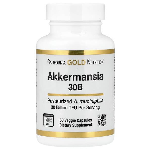 California Gold Nutrition, Akkermansia 30B, 60 Veggie Capsules