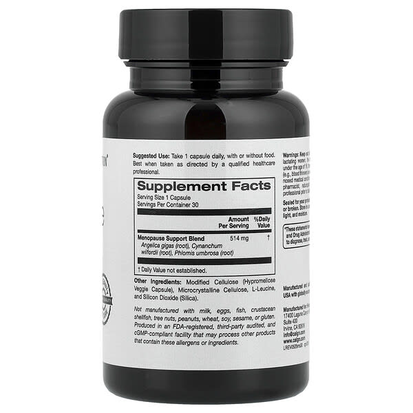 Alternative view of California Gold Nutrition, Beauty, Menopause Support with Angelica gigas, Cynanchum wilfordii, Phlomis umbrosa and L-Leucine, 30 Veggie Capsules