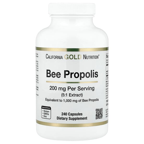 California Gold Nutrition, Bee Propolis, 1,000 mg, 240 Capsules