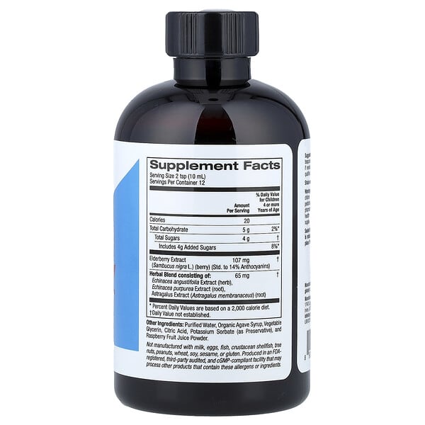 Alternative view of California Gold Nutrition, Children's Sambucus Elderberry Syrup, 4 fl oz (120 ml)