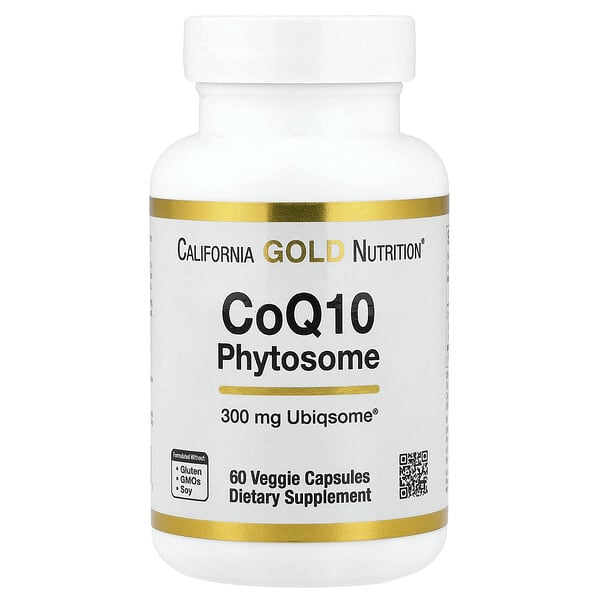 California Gold Nutrition, CoQ10 Phytosome, 300 mg, 60 Veggie Capsules