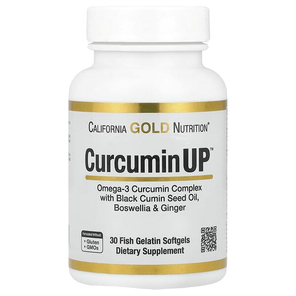 California Gold Nutrition, CurcuminUP™, 30 Fish Gelatin Softgels