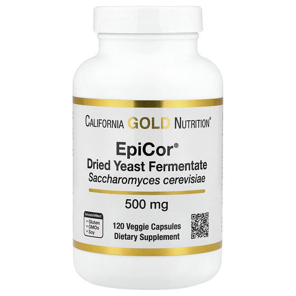 California Gold Nutrition, Epicor®, Dried Yeast Fermentate, 500 mg, 120 Veggie Capsules