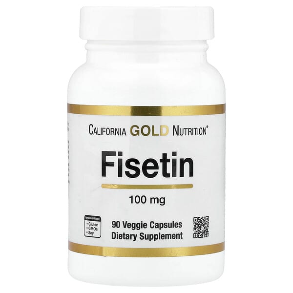 California Gold Nutrition, Fisetin, 100 mg, 90 Veggie Capsules 4 California Gold Nutrition, Fisetin, 100 mg, 90 Veggie Capsules