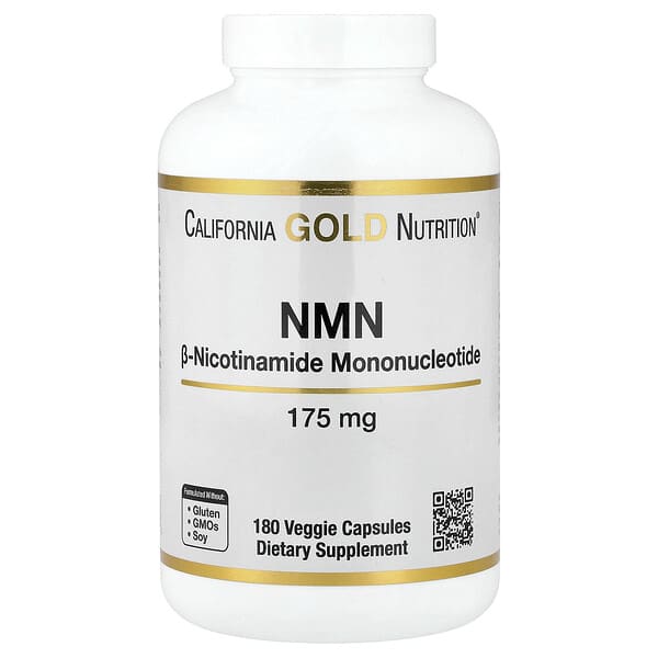 California Gold Nutrition, NMN, 175 mg , 180 Veggie Capsules