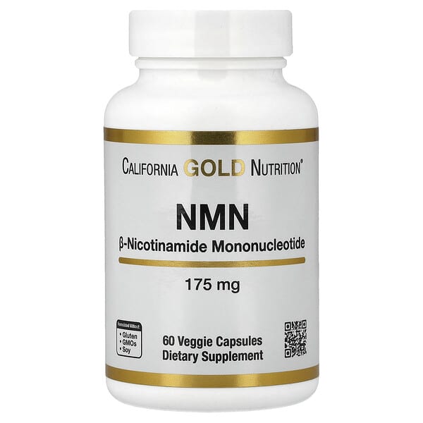 California Gold Nutrition, NMN, 175 mg, 60 Veggie Capsules