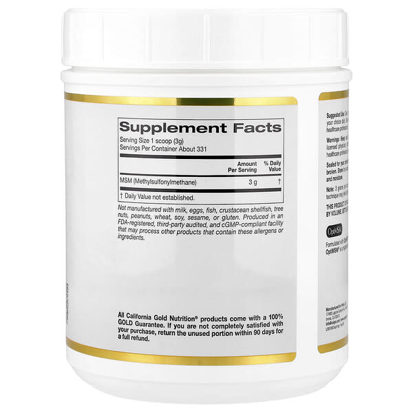 Alternative view of California Gold Nutrition, OptiMSM® Flakes, 35 oz (992 g)