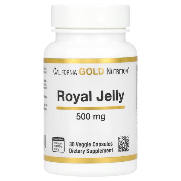 California Gold Nutrition, Royal Jelly, 500 mg, 30 Veggie Caps