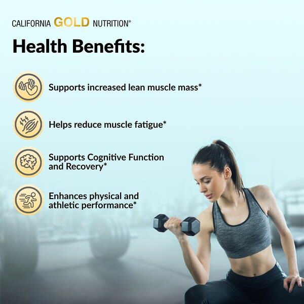 Alternative view of California Gold Nutrition, Sport, Pure Creatine Monohydrate, Unflavored, 2.2 lbs (1 kg)