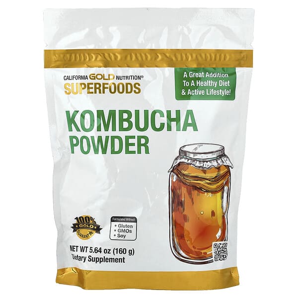 California Gold Nutrition, Superfoods, Kombucha Powder, Unflavored, 5.64 oz (160 g)