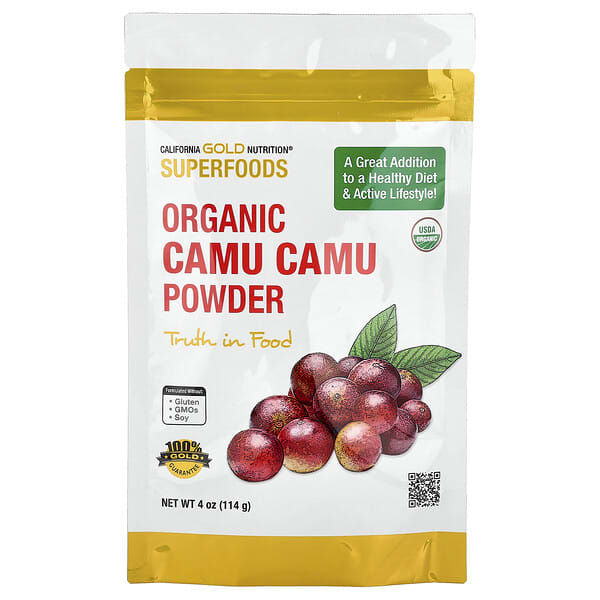 California Gold Nutrition, Superfoods, Organic Camu Camu Powder, 4 oz (114 g)