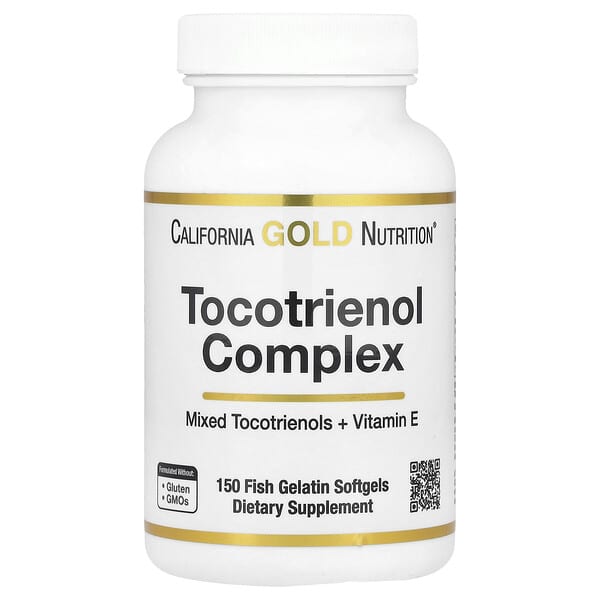 California Gold Nutrition, Tocotrienol Complex with Vitamin E, 150 Fish Gelatin Softgels