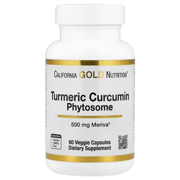 California Gold Nutrition, Turmeric Curcumin Phytosome Meriva®, 500 mg, 60 Veggie Capsules