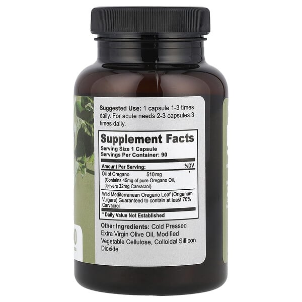 Alternative view of California Natural, Wild Oregano Oil, 90 Capsule