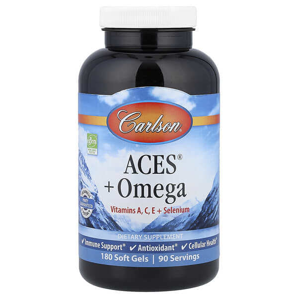 Carlson, ACES® + Omega, 180 Soft Gels