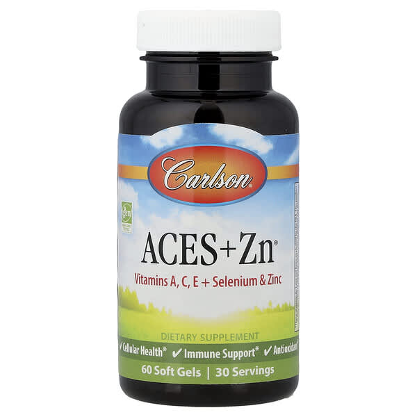 Carlson, Aces + Zn®, 60 Soft Gels